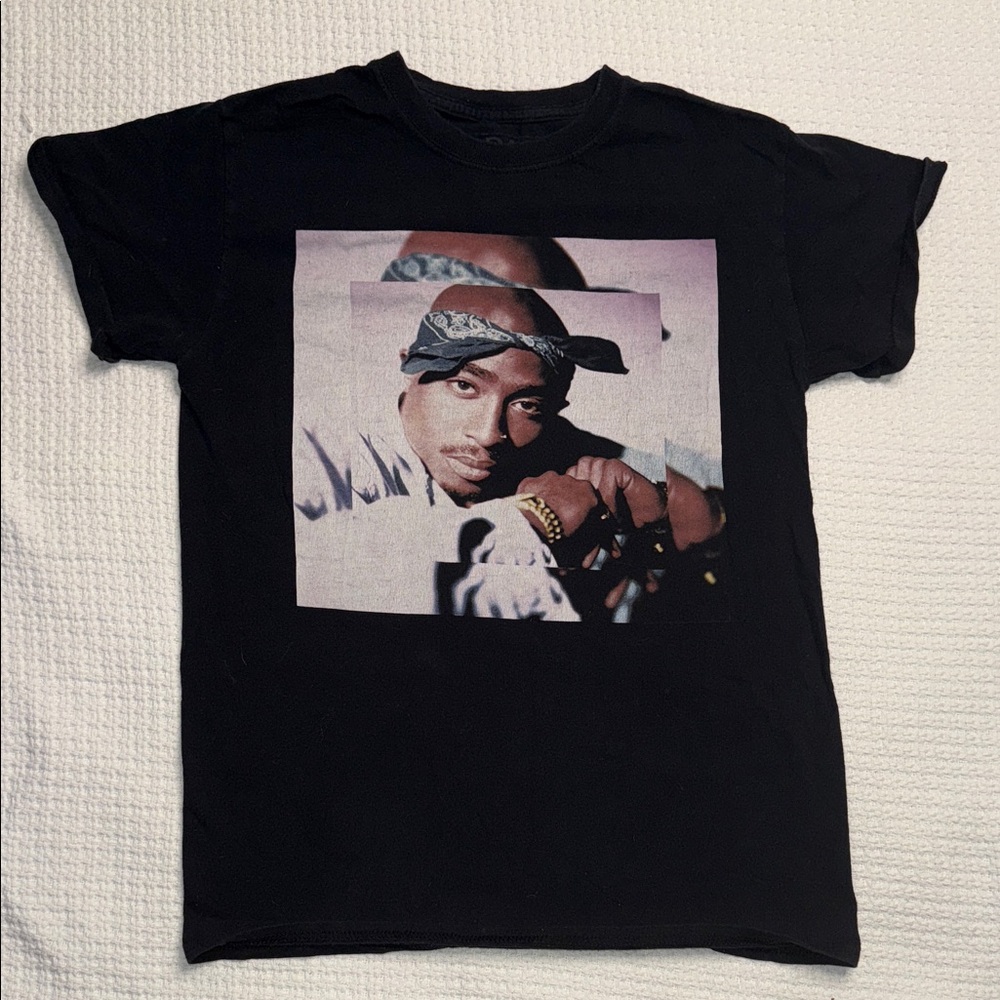 Black 2Pac Graphic T-Shirt